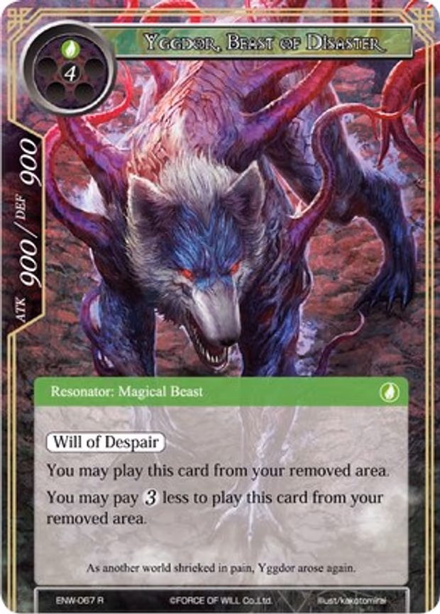 Yggdor, Beast of Disaster - Rare (ENW-067)