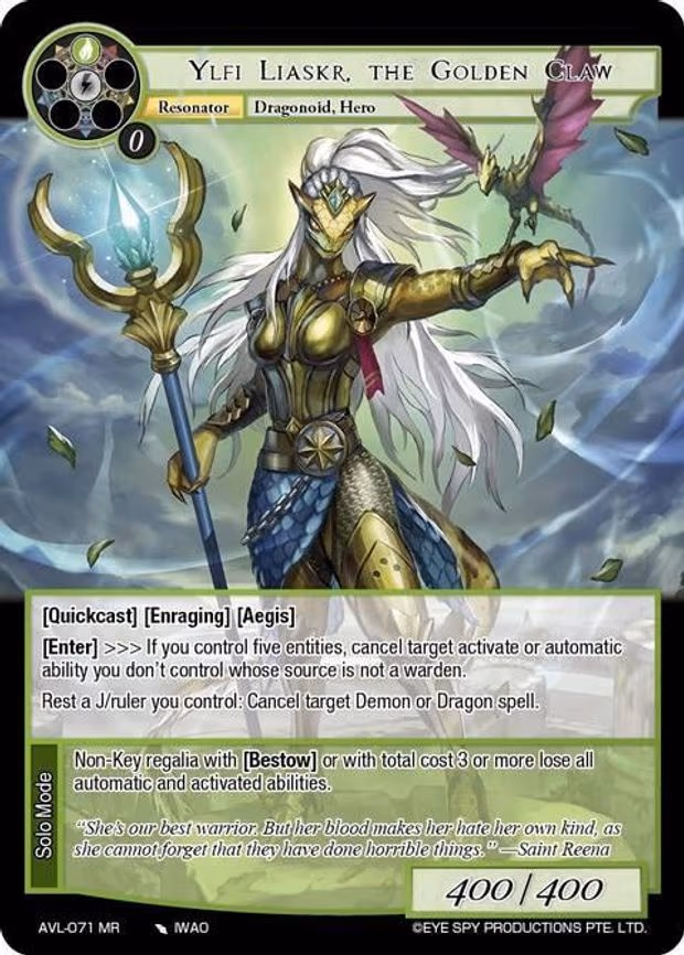 Ylfi Liaskr, the Golden Claw