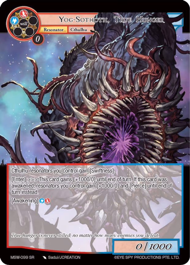 Yog-Sothoth, True Hunger - Super Rare (MSW-099)