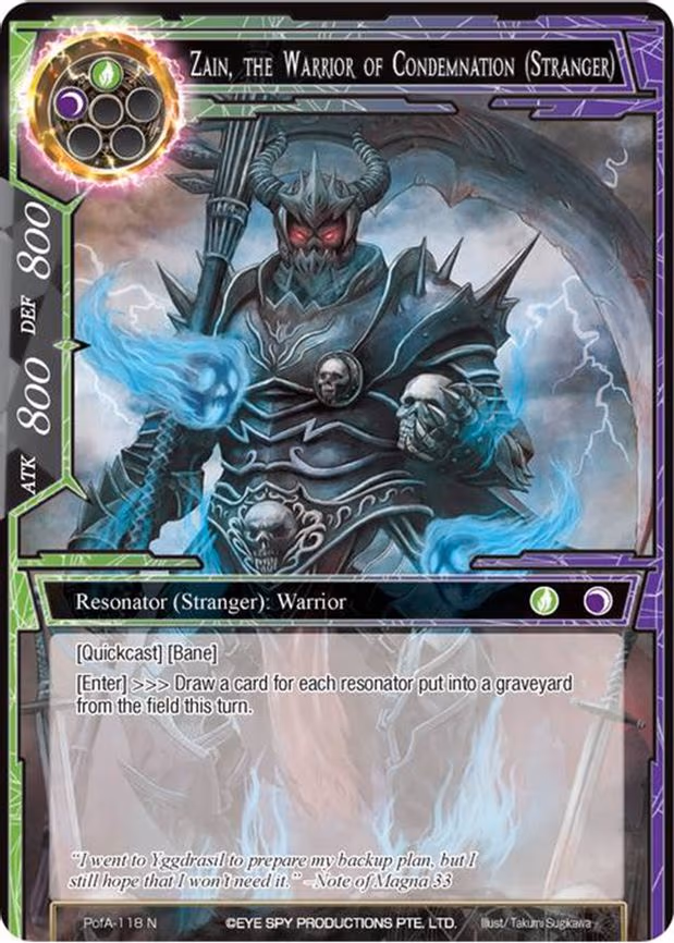 Zain, the Warrior of Condemnation (Stranger) - Normal (PofA-118)