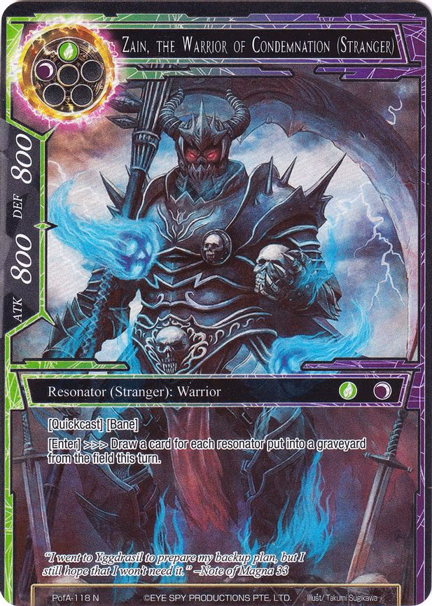 Zain, the Warrior of Condemnation (Stranger) - Normal (PofA-118)