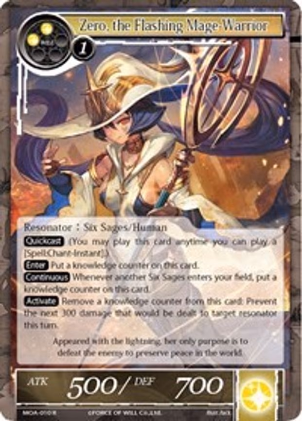 Zero, the Flashing Mage-Warrior