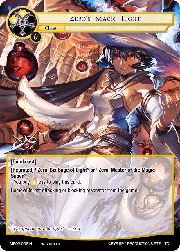 Zero's Magic Light - Normal (MP02-006 N)