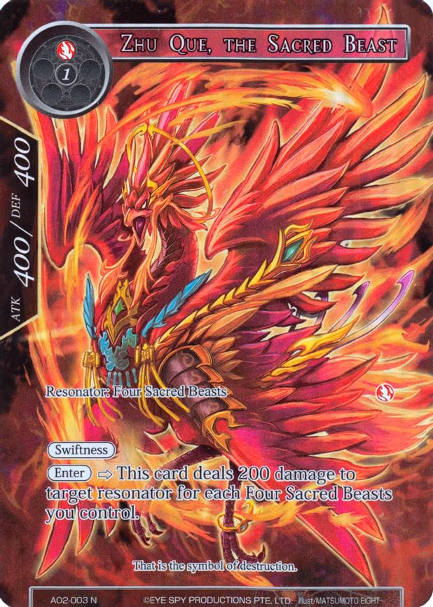 Zhu Que, the Sacred Beast - Normal (AO2-003)