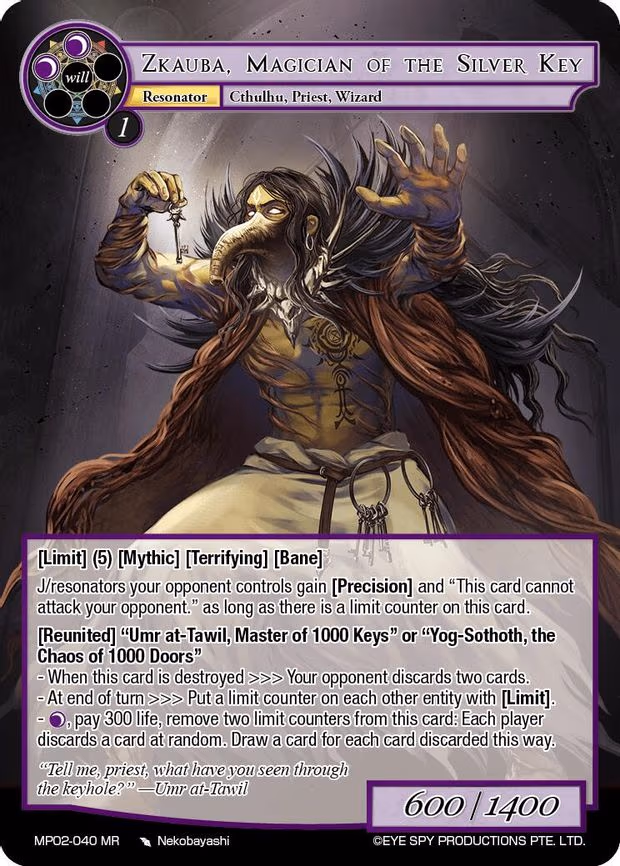 Zkauba, Magician of the Silver Key - Marvel Rare (MP02-040 MR)