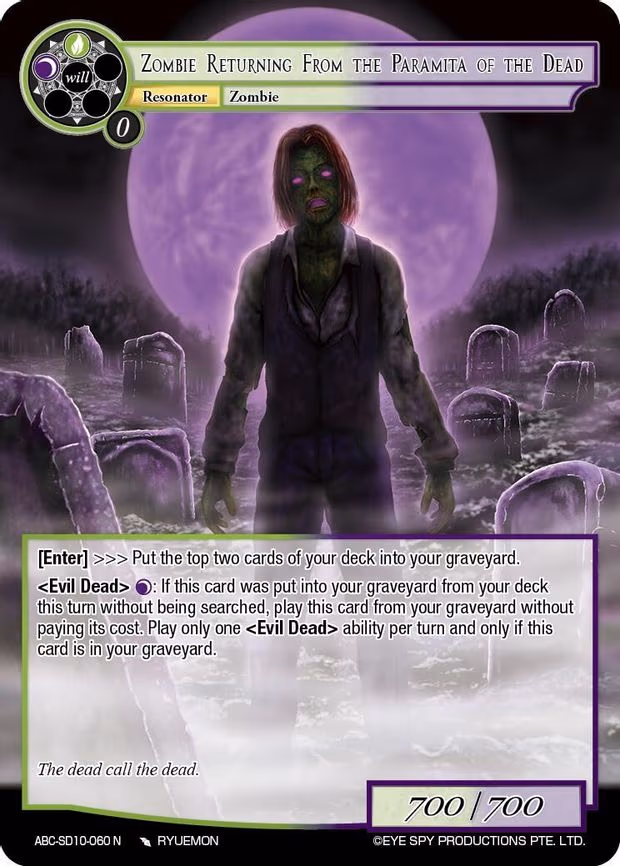 Zombie Returning From The Paramita Of The Dead