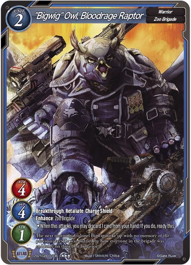 "Bigwig" Owl, Bloodrage Raptor