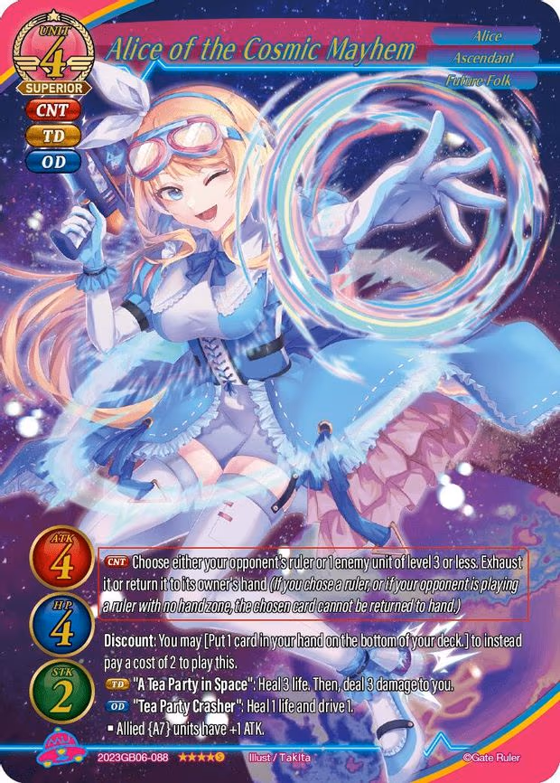Alice of the Cosmic Mayhem