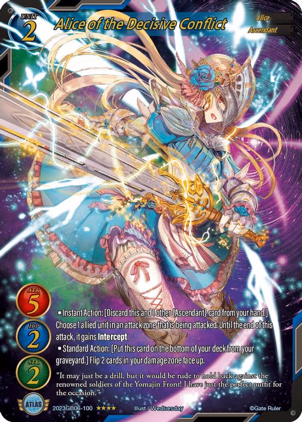 Alice of the Decisive Conflic