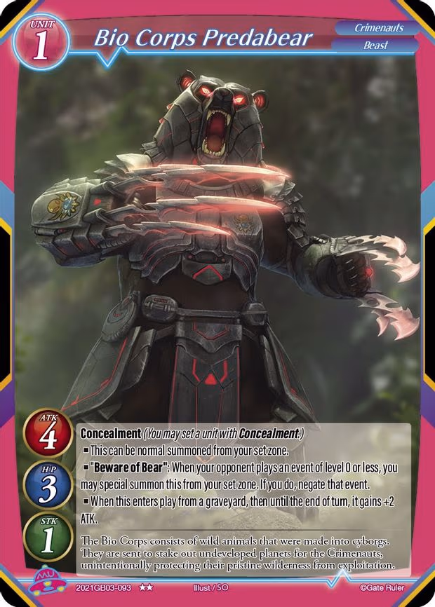 Bio Corps Predabear