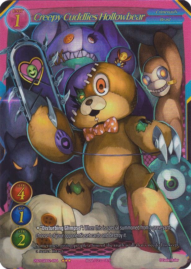 Creepy Cuddlies Hollowbear - 3-Star (2021GB02-094)