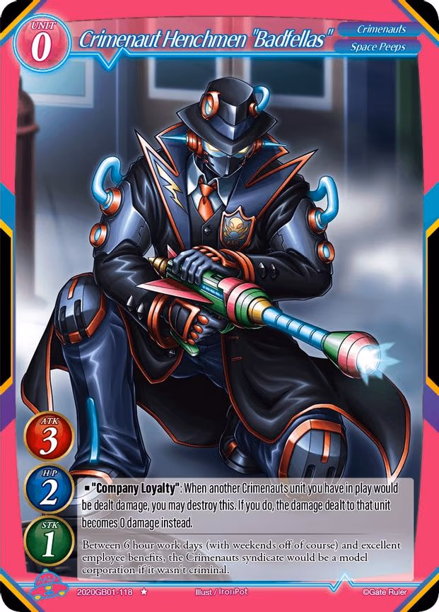 Crimenaut Henchmen "Badfellas" - 1-Star (2020GB01-118)