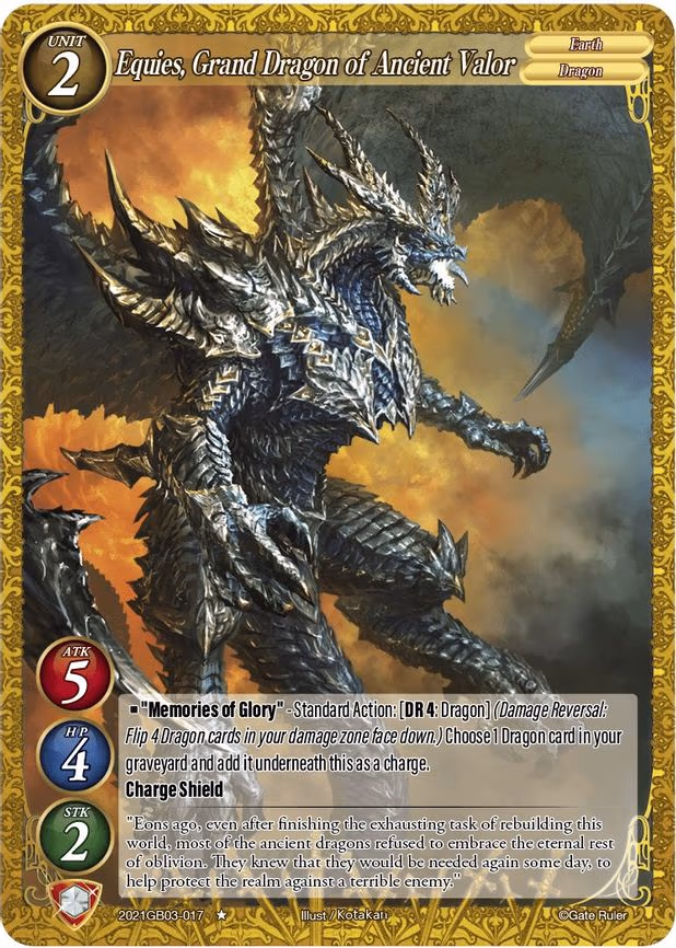 Equies, Grand Dragon of Ancient Valor - 1-Star (2021GB03-017)