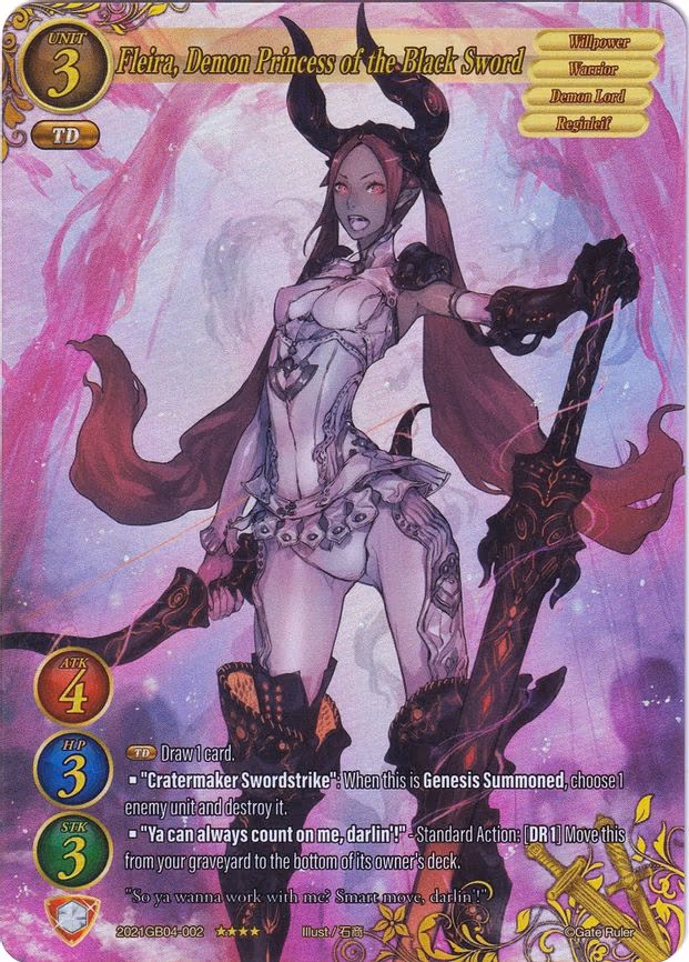 Fleira, Demon Princess of the Black Sword - 4-Star (2021GB04-002)