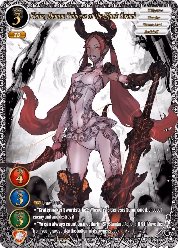 Fleira, Demon Princess of the Black Sword - Uber Rare (2021GB04-UR19)