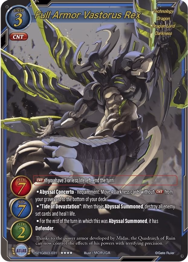 Full Armor Vastorus Rex - 4-Star (2021GB03-031)