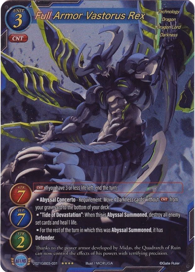 Full Armor Vastorus Rex - 4-Star (2021GB03-031)