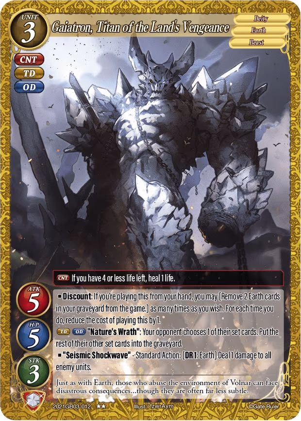 Gaiatron, Titan of the Land's Vengeance - 2-Star (2021GB03-012)