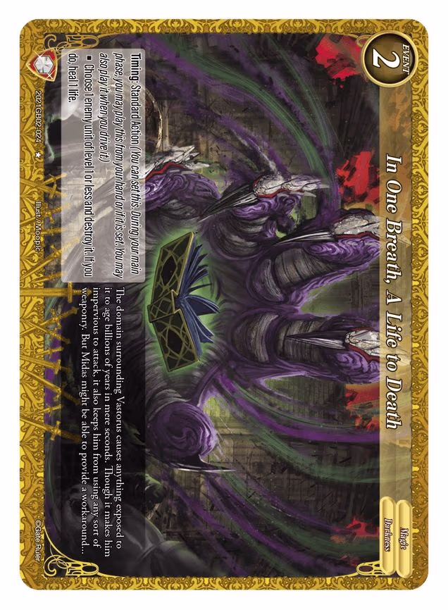 In One Breath, A Life to Death - 1-Star (2021GB02-024)