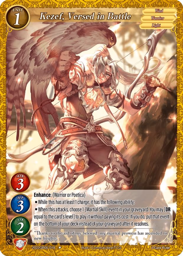 Kezef, Versed in Battle - 1-Star (2022GB05-019)