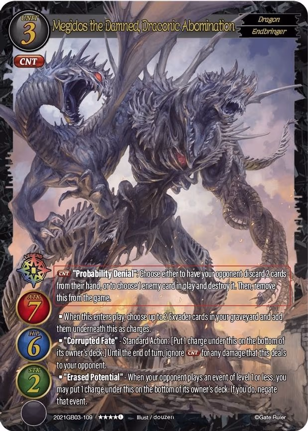 Megidos the Damned, Draconic Abomination - Legend Rare (2021GB03-109)