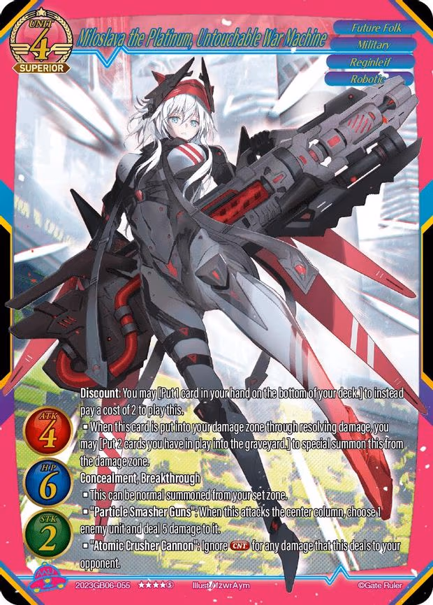 Miloslava the Platinum, Untouchable War Machine - Legend Rare (2023GB06-055)