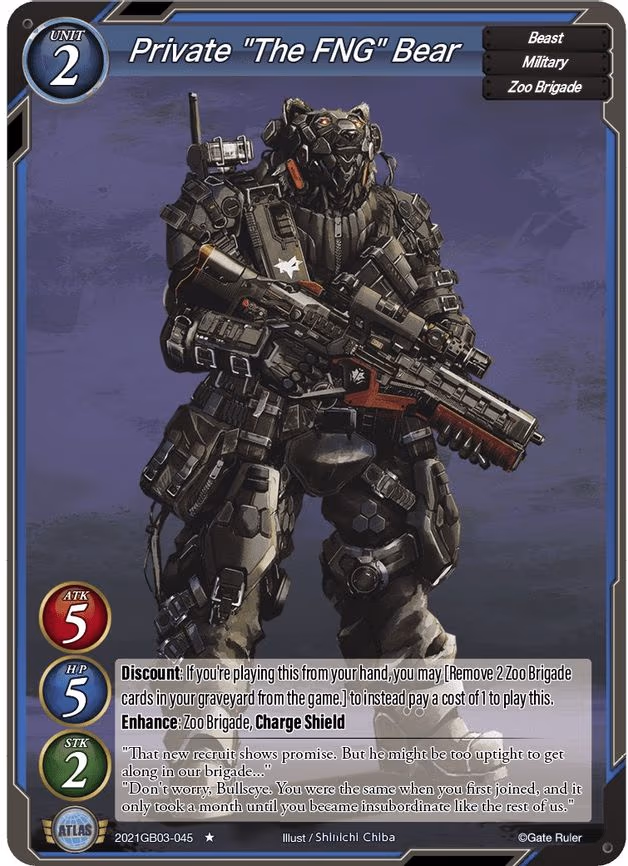 Private "The FNG" Bear - 1-Star (2021GB03-045)
