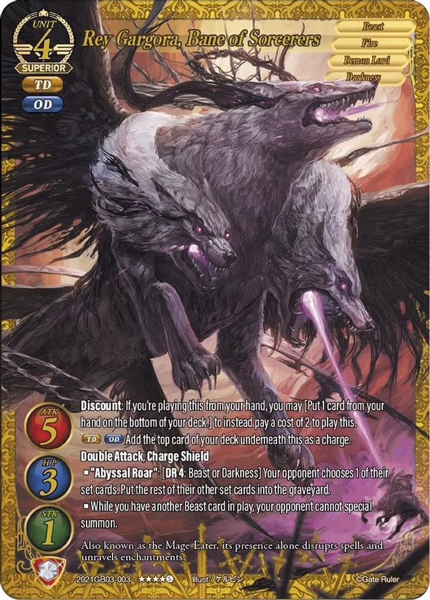 Rey Gargora, Bane of Sorcerers - Superior Rare (2021GB03-003)
