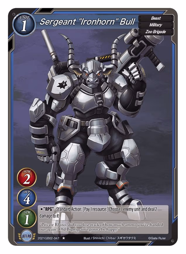 Sergeant "Ironhorn" Bull - 1-Star (2021GB02-047)