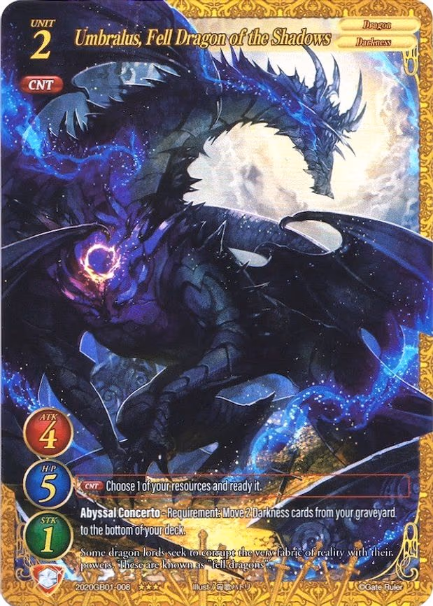 Umbralus, Fell Dragon of the Shadows - 3-Star (2020GB01-008)