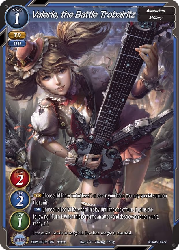 Valerie, the Battle Trobairitz - 3-Star (2021GB02-035)