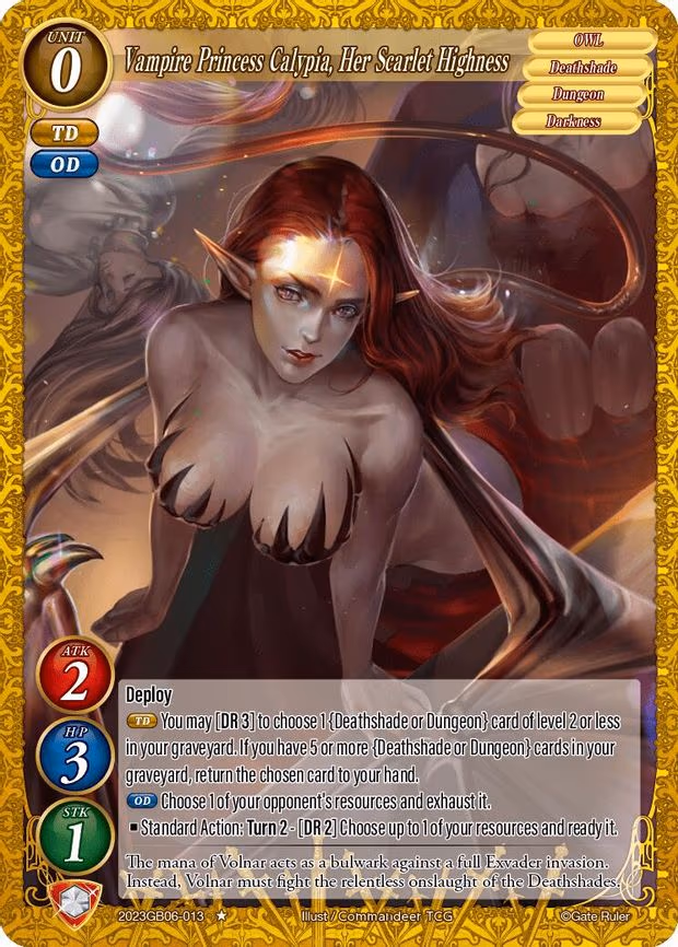 Vampire Princess Calypia, Her Scarlet Highness - 1-Star (2023GB06-013)
