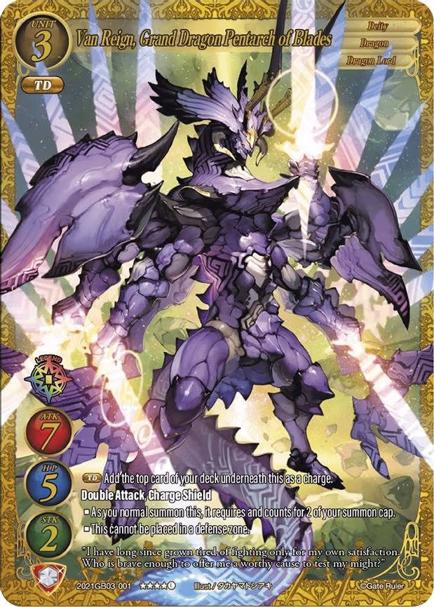 Van Reign, Grand Dragon Pentarch of Blades - Legend Rare (2021GB03-001)
