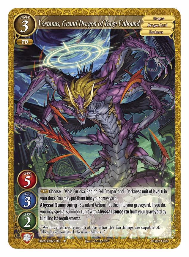 Vortanus, Grand Dragon of Rage Unbound - 2-Star (2021GB02-016)