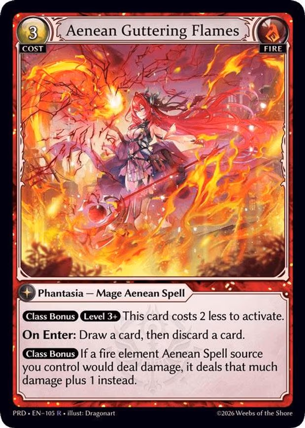 Aenean Guttering Flames - Rare (105)