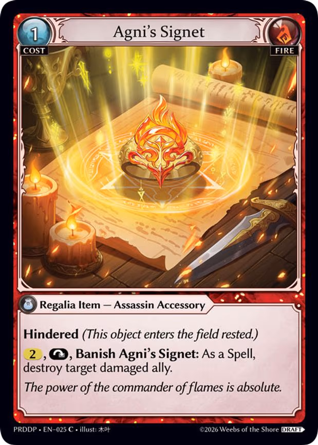 Agni's Signet - Common (025)