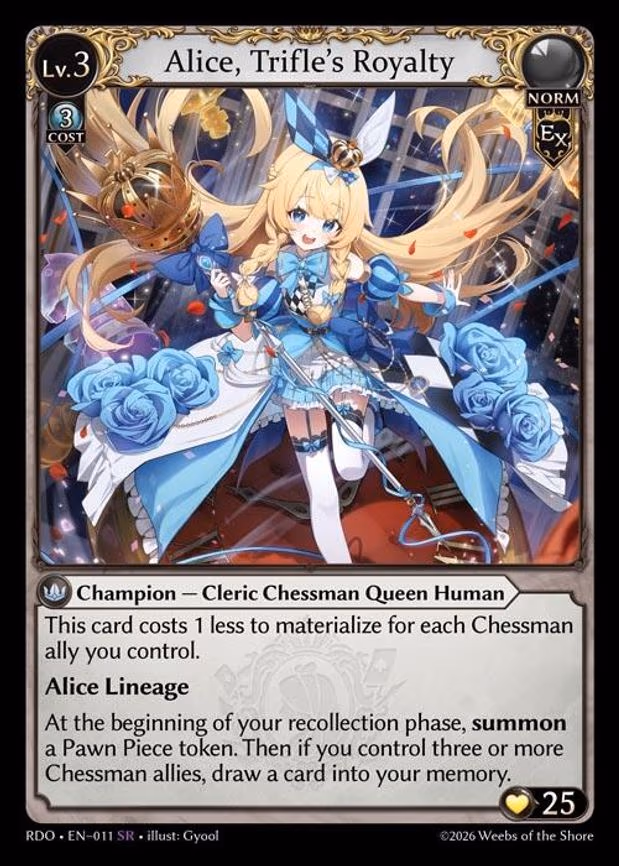 Alice, Trifle's Royalty