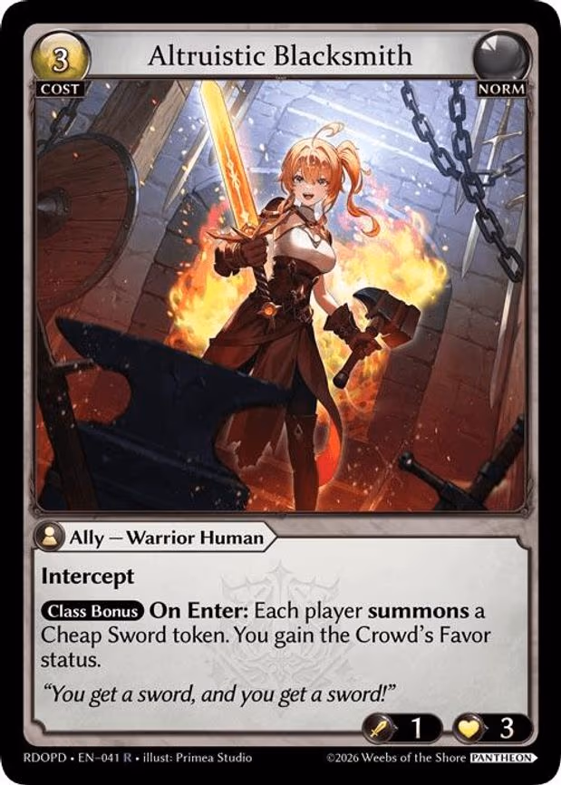 Altruistic Blacksmith
