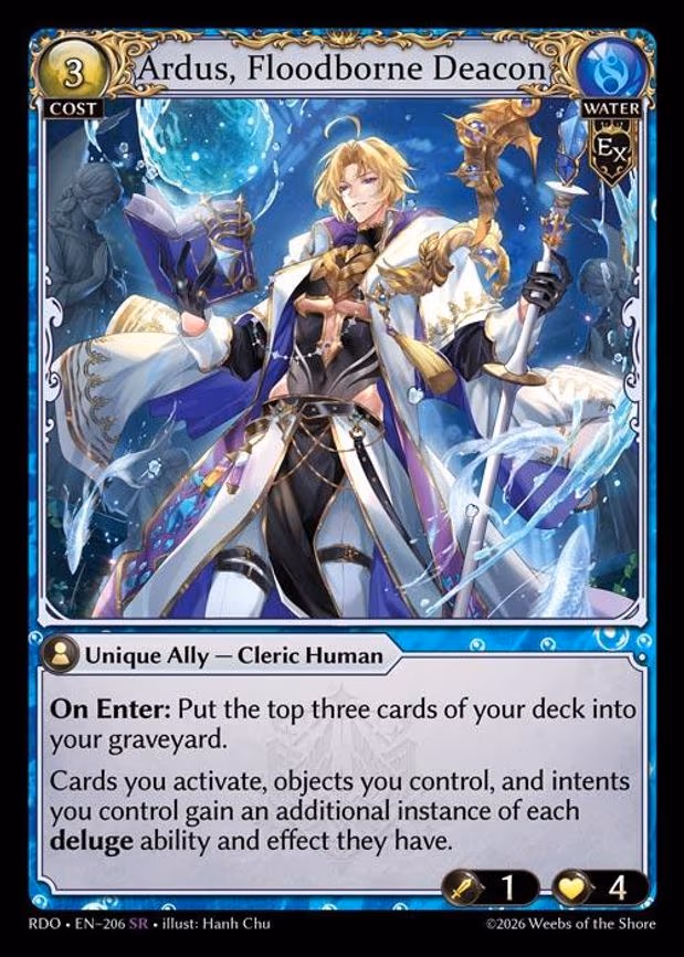 Ardus, Floodborne Deacon - Super Rare (206)