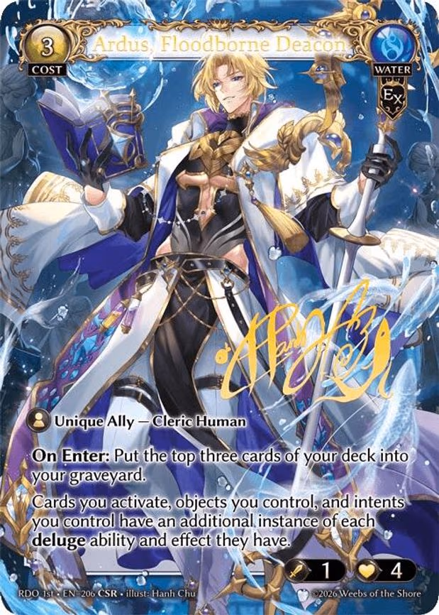 Ardus, Floodborne Deacon - Collector Super Rare (206)