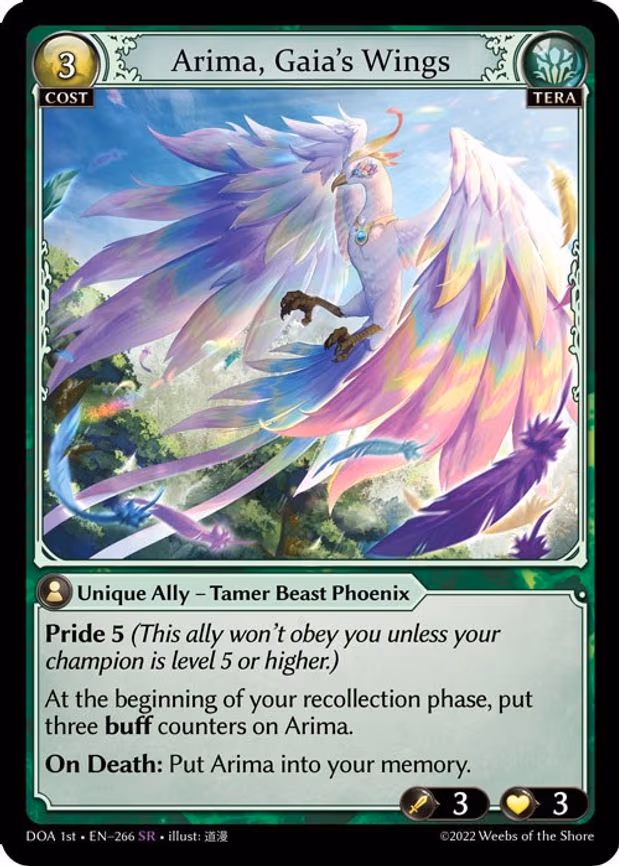 Arima, Gaia's Wings