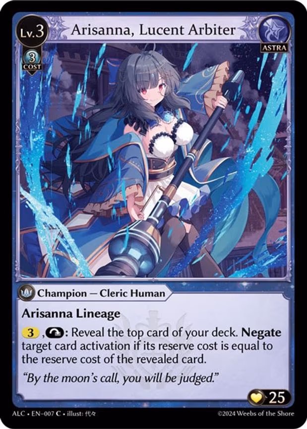 Arisanna, Lucent Arbiter
