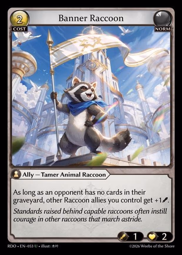 Banner Raccoon - Uncommon (053)