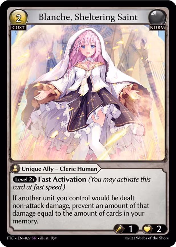 Blanche, Sheltering Saint