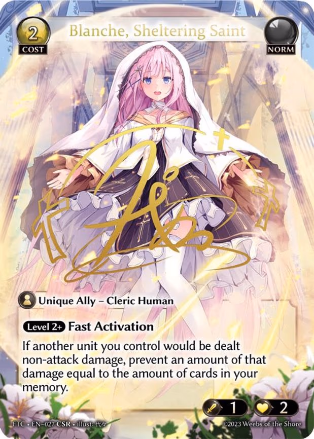 Blanche, Sheltering Saint