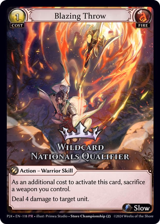 Blazing Throw (Wildcard Nationals Qualifier)