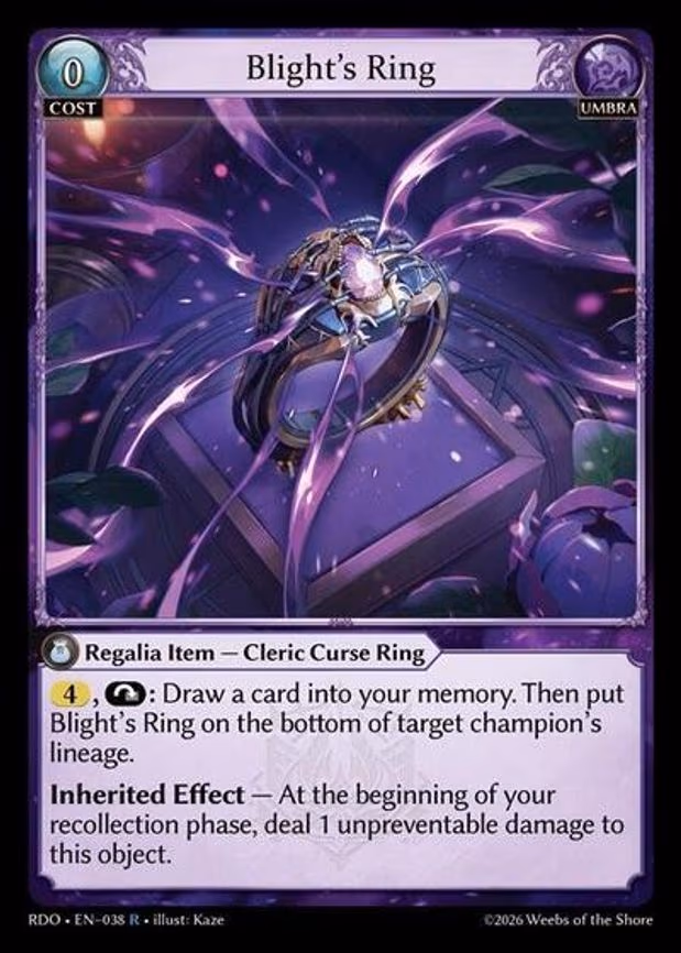 Blight's Ring - Rare (038)