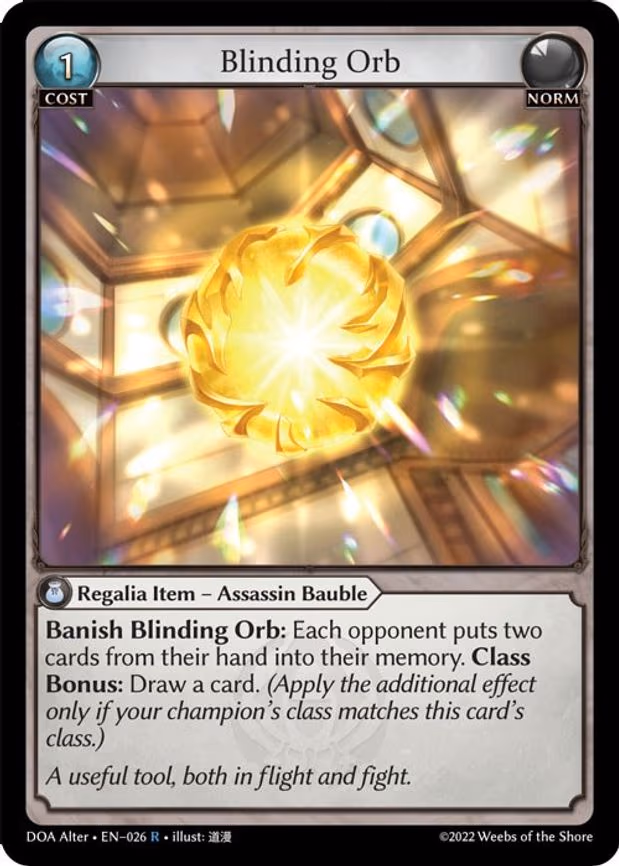Blinding Orb - Rare (026)
