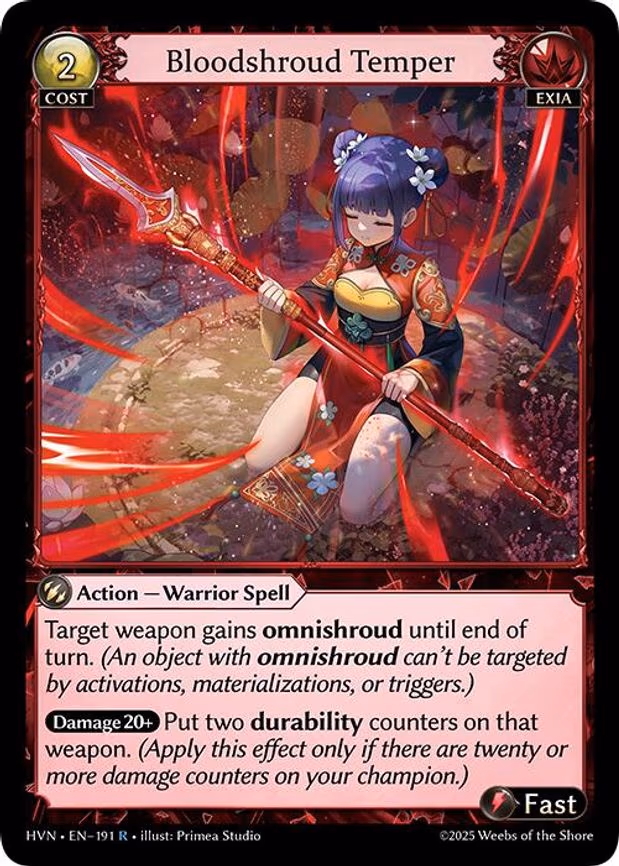 Bloodshroud Temper