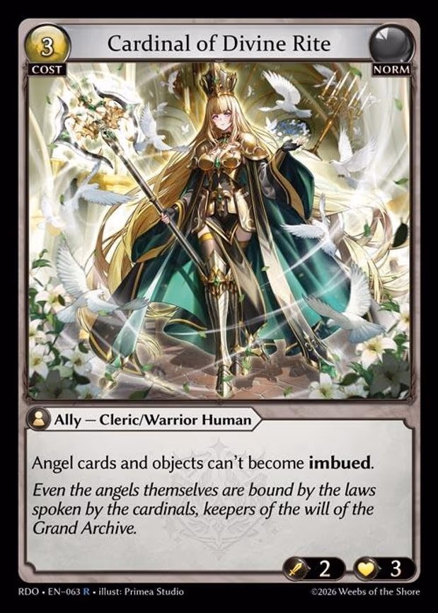 Cardinal of Divine Rite - Rare (063)